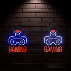 GAMING – Žena i kontroler za igre – LED neonski natpis (5 V USB)