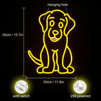 Motyw psa – neon LED (5 V USB)