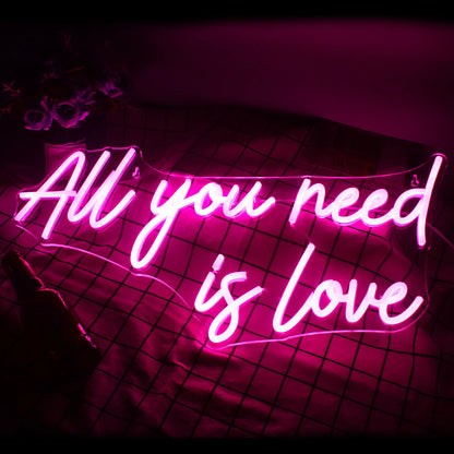 You Need Is Love 5V Mini USB LED Neon Sign - Budget Friendly