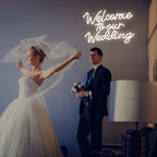 Welcome to our Wedding – LED neoninė iškaba (5 V USB)