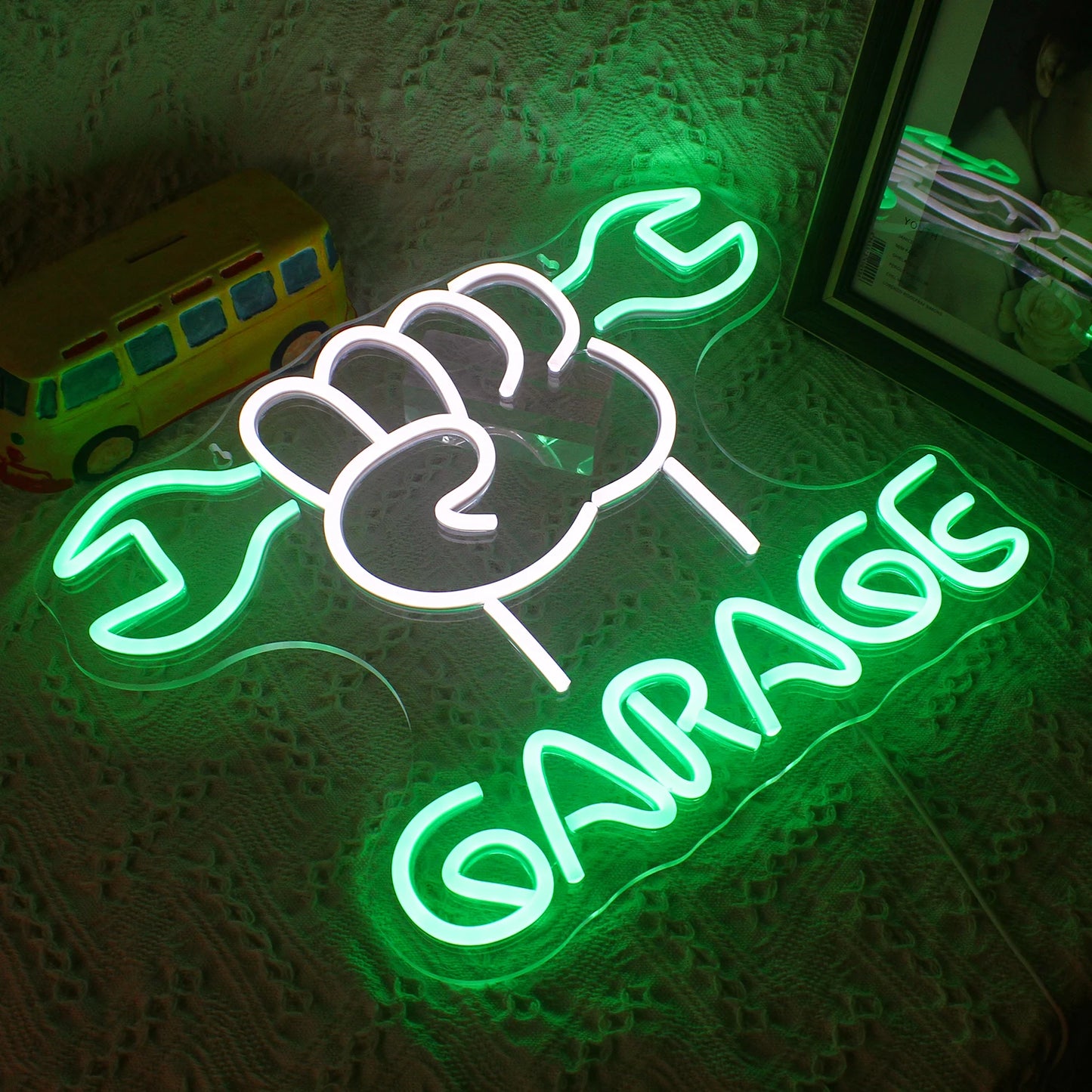 Garage 5V Mini USB LED Neon Sign - Budget Friendly