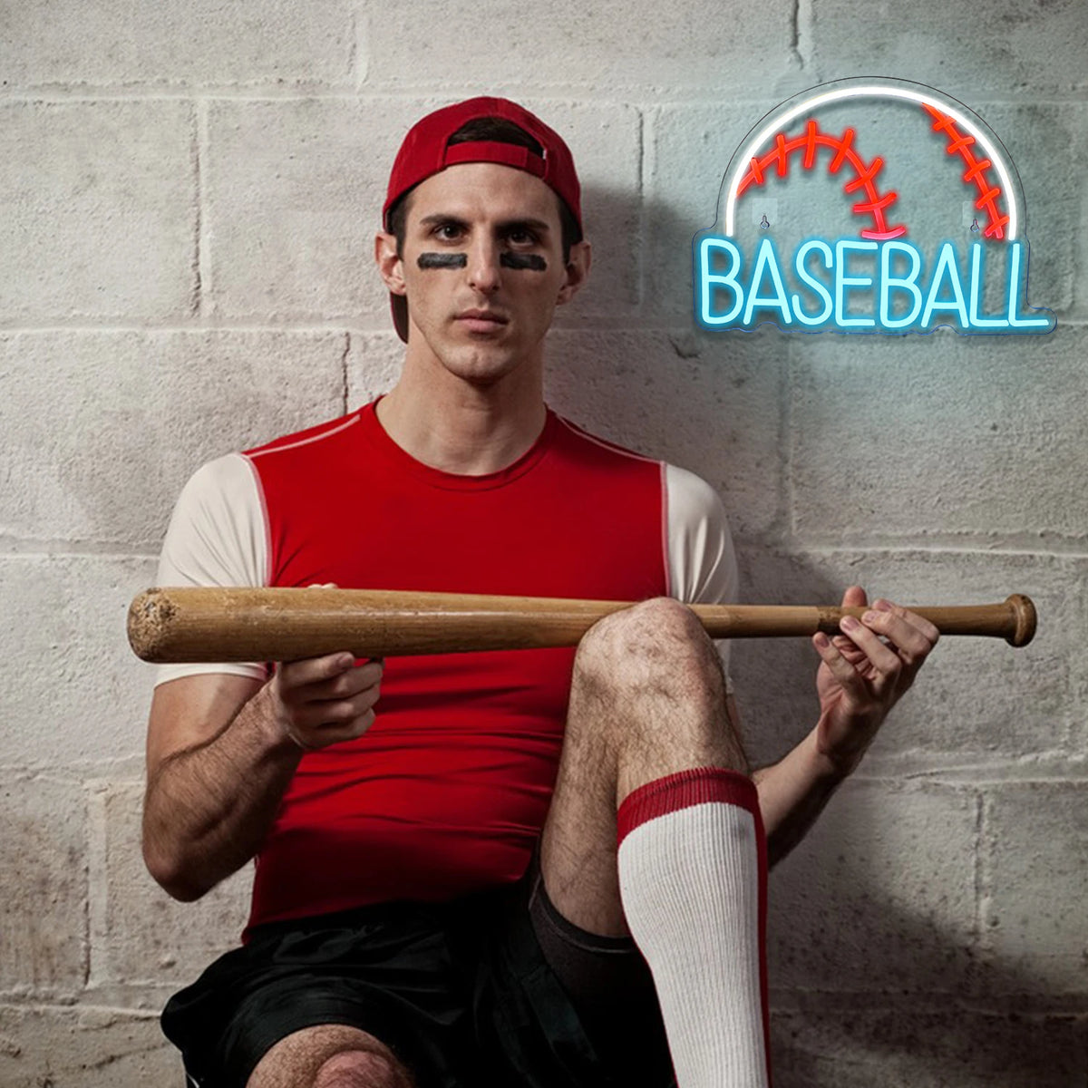 BASEBALL – Бейзболна топка – светеща реклама от LED неон (5 V USB)