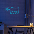 Контур на лаещо куче – LED неонова табела (5 V USB)