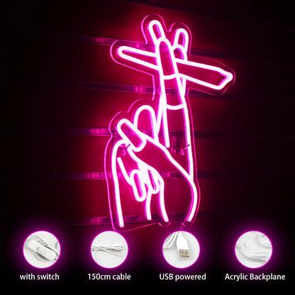 Gesture 5V Mini USB LED Neon Sign - Budget Friendly