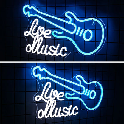 Guitar 5V Mini USB LED Neon Sign - Budget Friendly