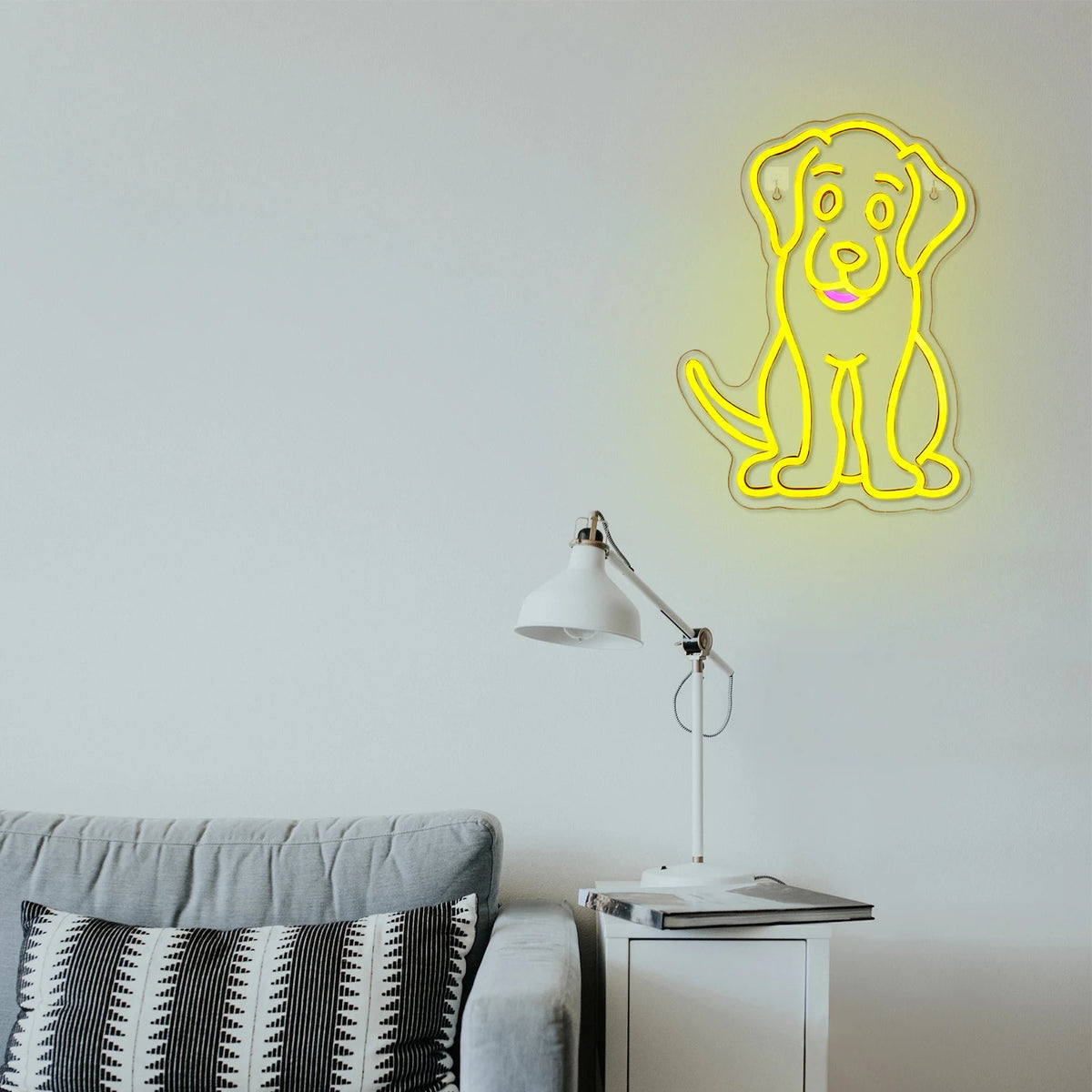 Motyw psa – neon LED (5 V USB)