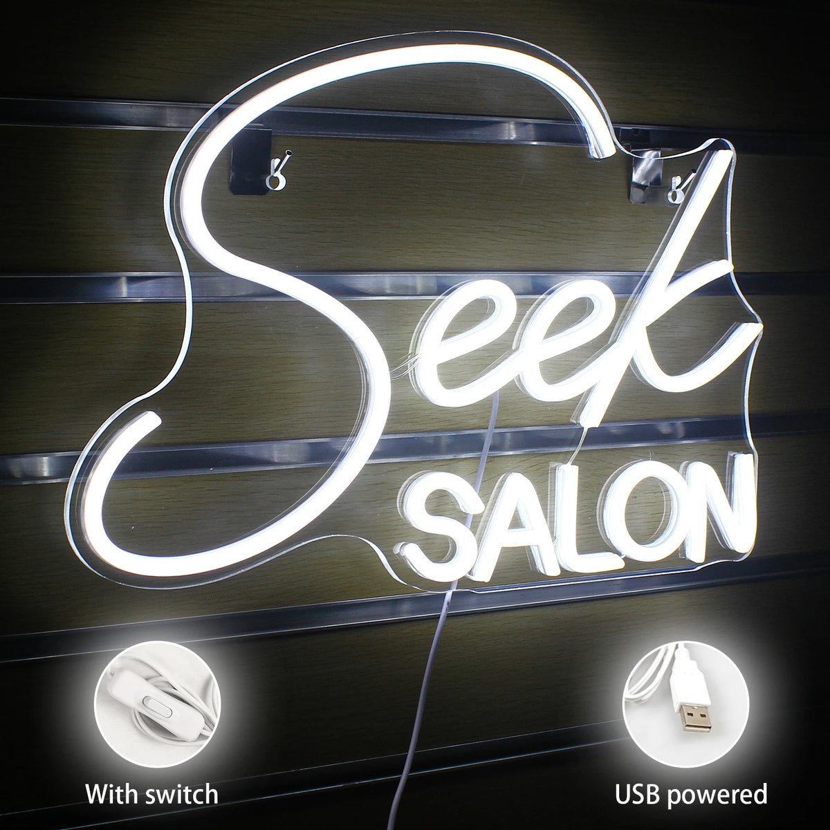 Seek SALON – LED-lysskilt (5 V USB)