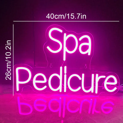 Spa Pedicure 5V Mini USB LED Neon Sign - Budget Friendly