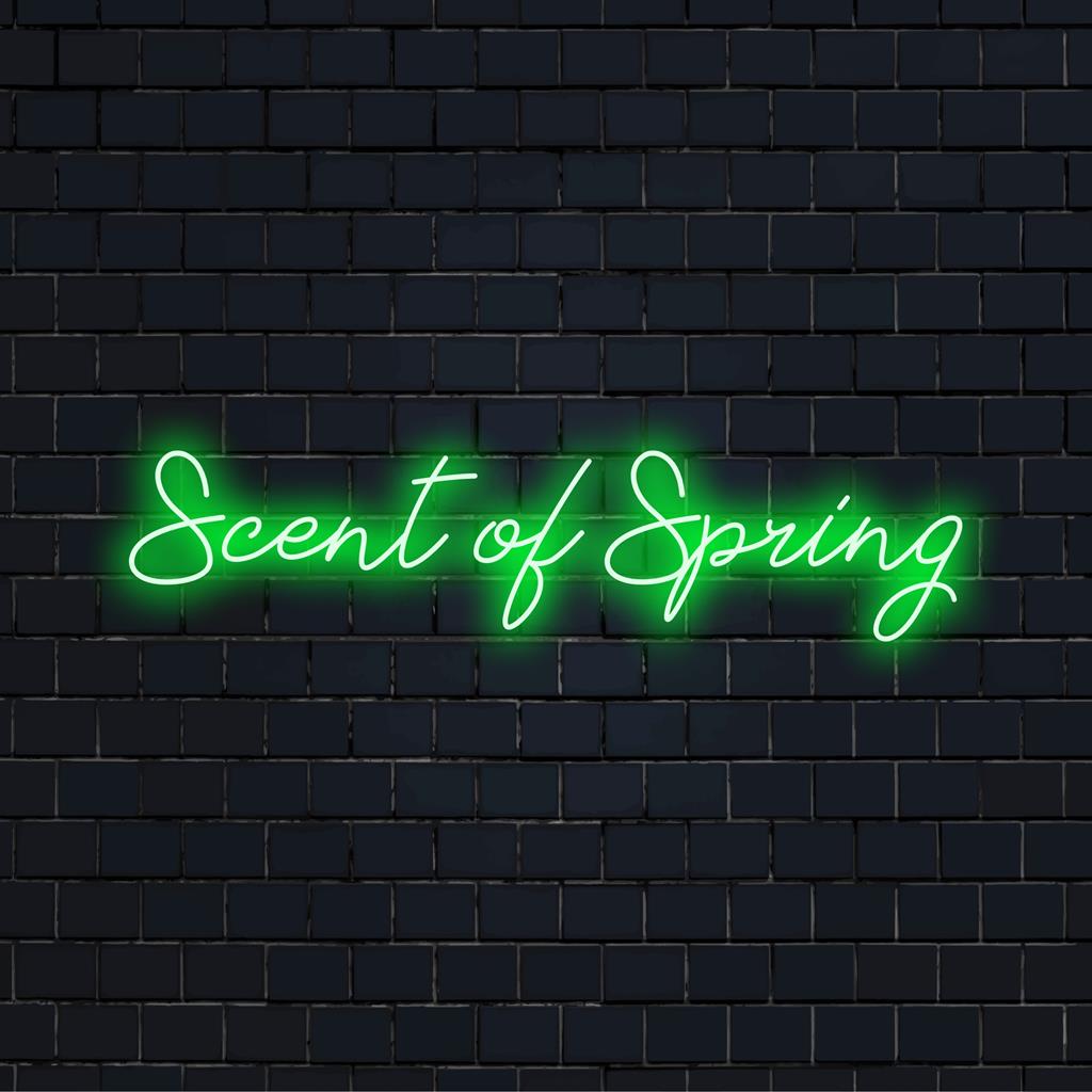 Enseigne au néon LED artistique personnalisée Scent Of Spring, ajout vibrant à n'importe quel décor ; l'unicité personnalisée brille de mille feux.