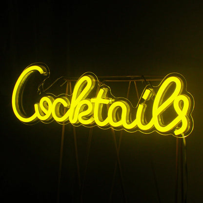 Cocktail 5V Mini USB LED Neon Sign - Budget Friendly