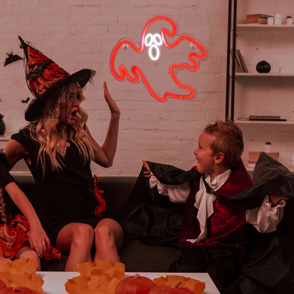 Motif halloween – néon mural LED (5 V USB)
