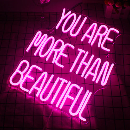 You Are More Than Beautiful – neon reklamowy LED (5 V USB)