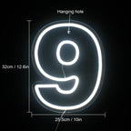 Цифри за рожден ден с животни 0–9 – LED неонов надпис (5 V USB)