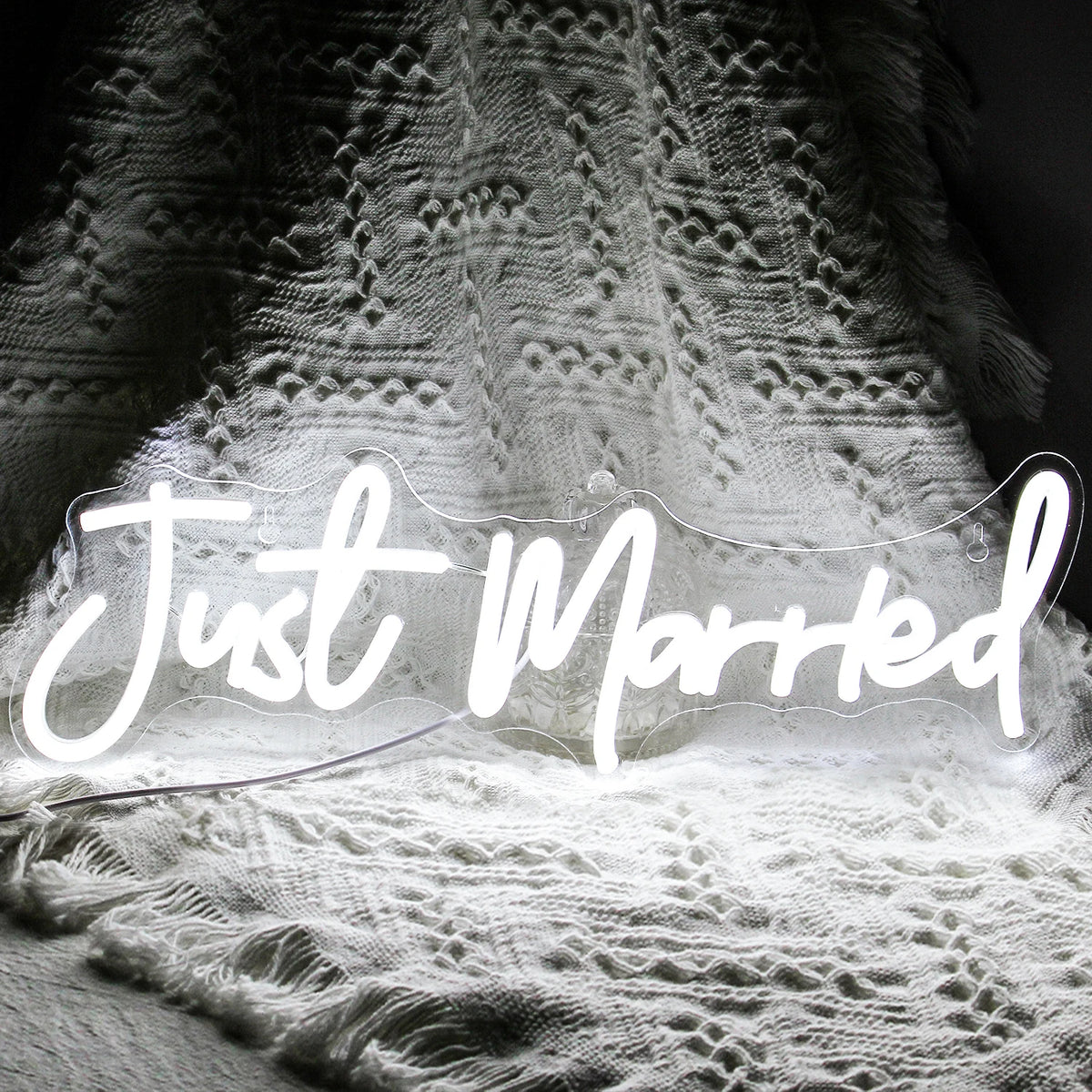 Just Married Wedding – néon LED (5 V USB)