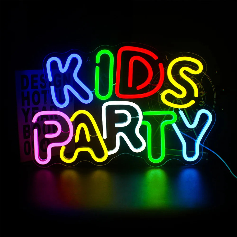 Neonový nápis LED Let's Party 5V Mini USB LED – cenově dostupný