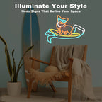 Cartel LED Dimmable Perro Corgi 5V USB Tienda de Mascotas - Económico