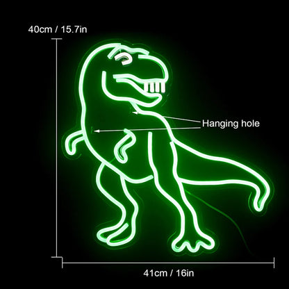 Ineonlife Funny Dinosaurs 5V Mini USB LED Neon Sign - Budget Friendly