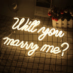 Will You Marry Me Wedding Proposal Decoration Party – LED-Neonschild (5 V USB)
