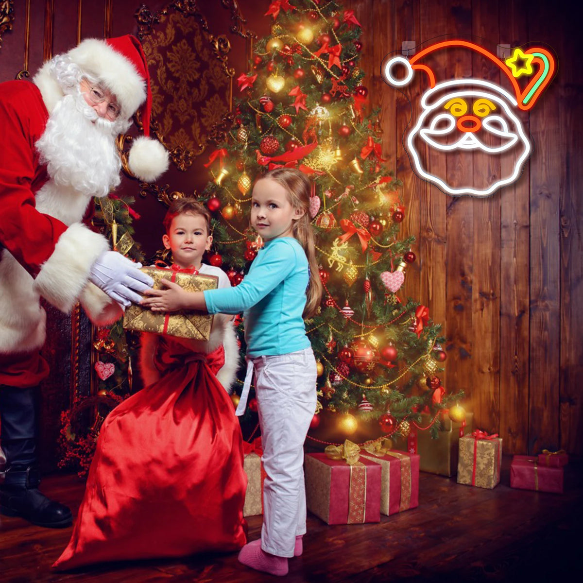 Motif de noël – néon mural LED (5 V USB)