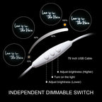 Love is in the Hair – neon reklamowy LED (5 V USB)