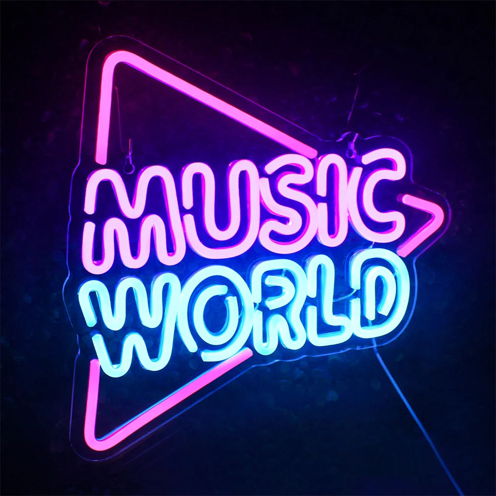 MUSIC WORLD – Triangle – néon LED (5 V USB)