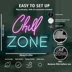 Chill Zone – LED-lysskilt (5 V USB)