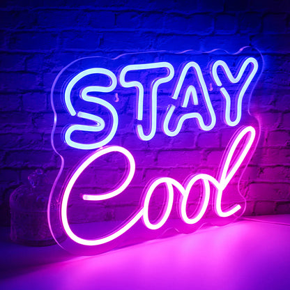 Stay Cool 5V Mini USB LED Neon Sign - Budget Friendly