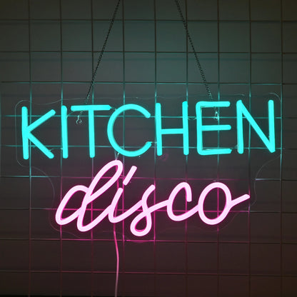  Kitchen Disco 5V Mini USB LED Neon Sign - Budget Friendly