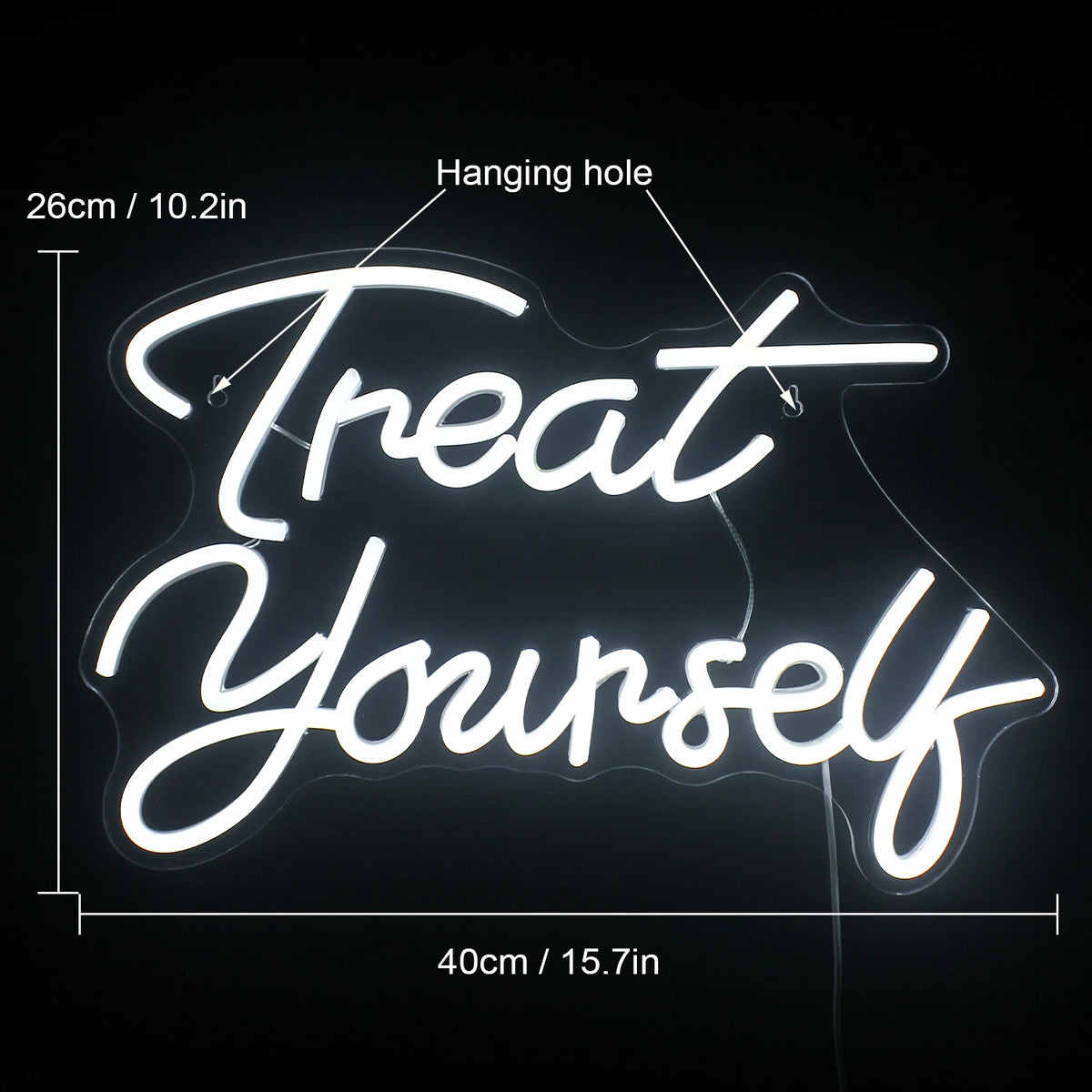 Treat Yourself – LED-Neon-Schriftzug (5 V USB)