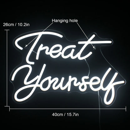 Treat Yourself 5V Mini USB LED Neon Sign - Budget Friendly