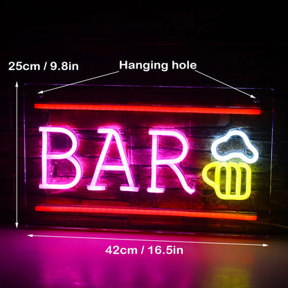 Bar 5V Mini USB  LED Neon Sign - Budget Friendly