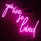 You Are So Loved – LED neónový nápis (5 V USB)