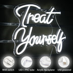 Treat Yourself – LED-neoonsilt (5 V USB)