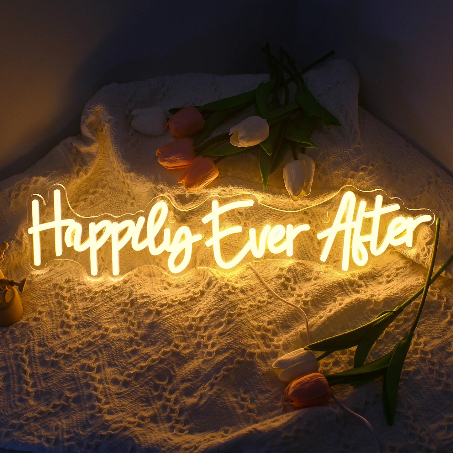 Happily Ever After 5V Mini USB LED Neon Sign - Budget Friendly