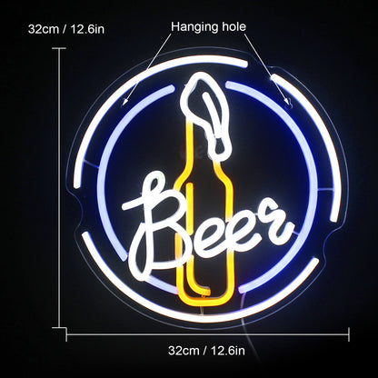 Bar Beer 5V Mini USB LED Neon Sign - Budget Friendly