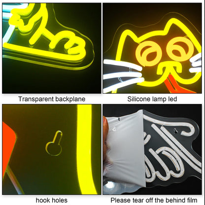 Cat 5V USB LED Neon Sign - Budget Friendly