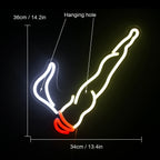 Rauchmotiv – LED-Neonschild (5 V USB)