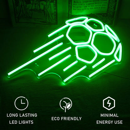 Soccer 5V Mini USB LED Neon Sign - Budget Friendly