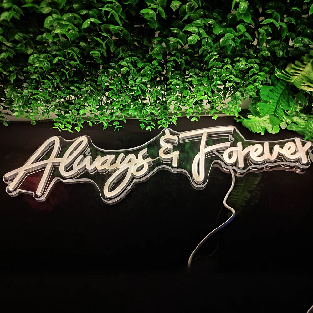 Insegna al neon LED USB Always Forever 5V - Economica