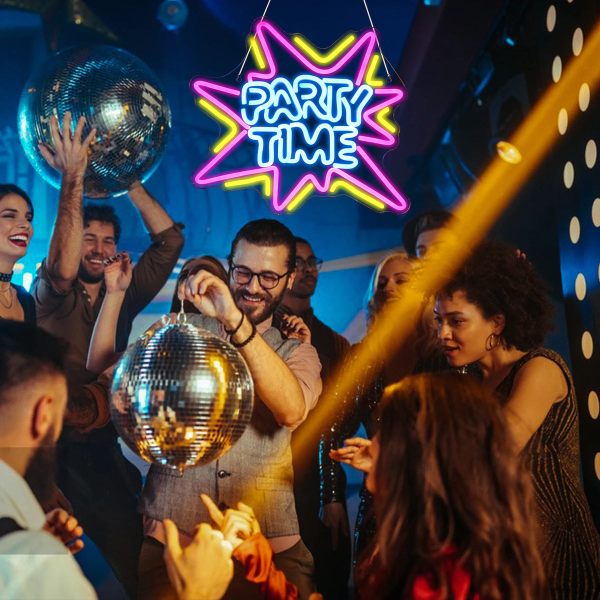 Semn Neon USB LED 5V Party Time - Economic