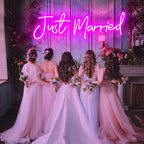 Just Married Wedding – LED-Neonschild (5 V USB)