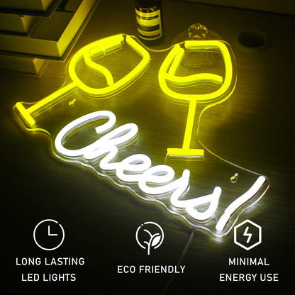 Bar LED Neon Light Cheers 5V Mini USB  LED Neon Sign - Budget-Friendly