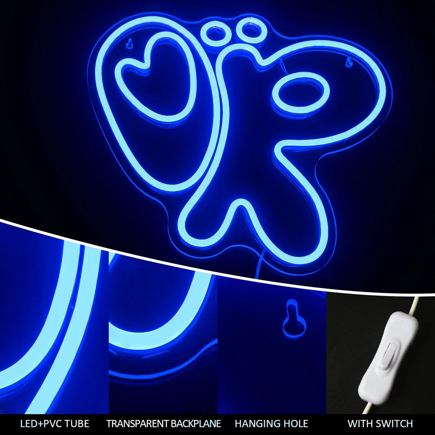 Snail 5V Mini USB  LED Neon Sign - Budget Friendly