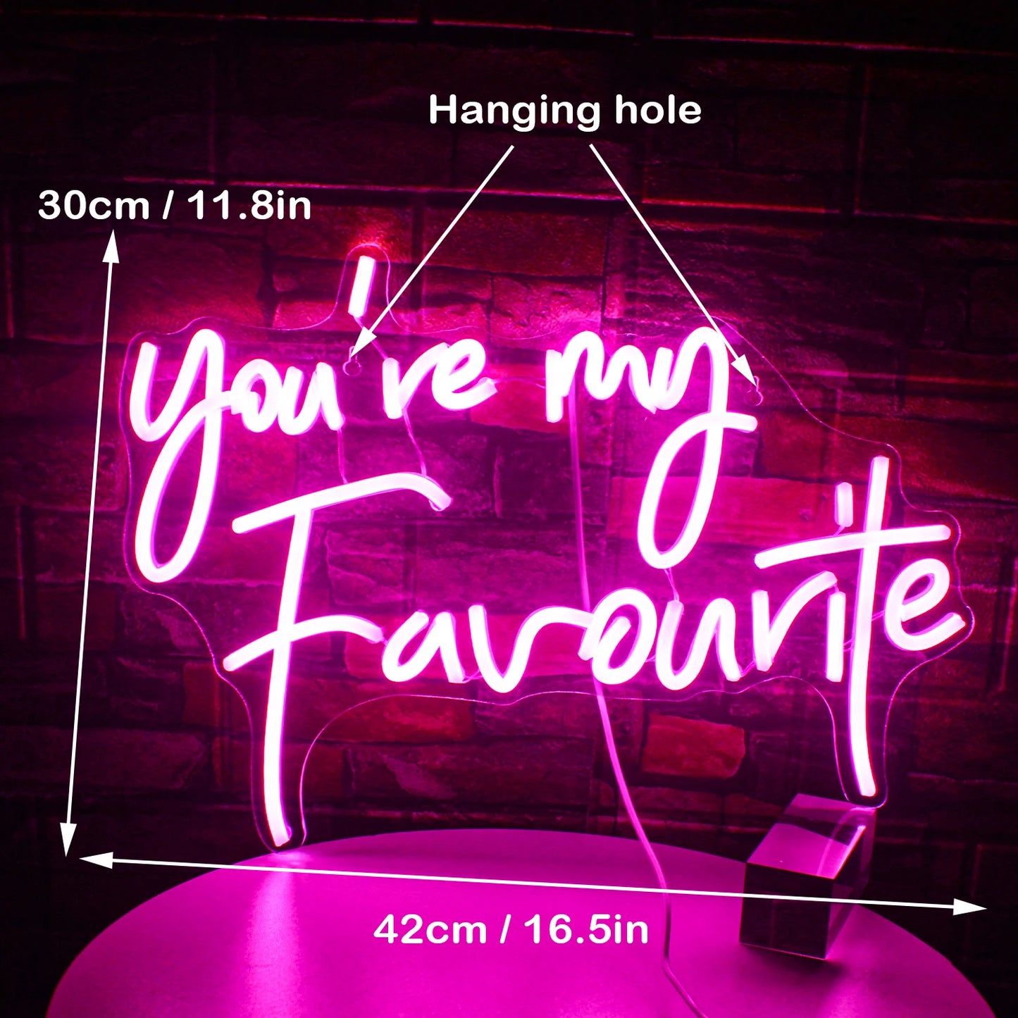 You're my favorite 5V Mini USB LED Neon Sign - Budget Friendly