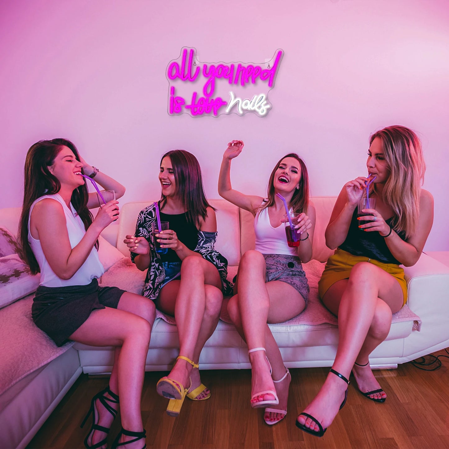 Tout ce qu'il vous faut c'est des ongles 5V USB Enseigne LED - Économique