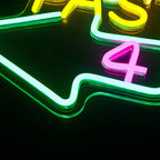 20 PAST 4 – Protilehlé šipky – světelný LED neonový nápis (5 V USB)
