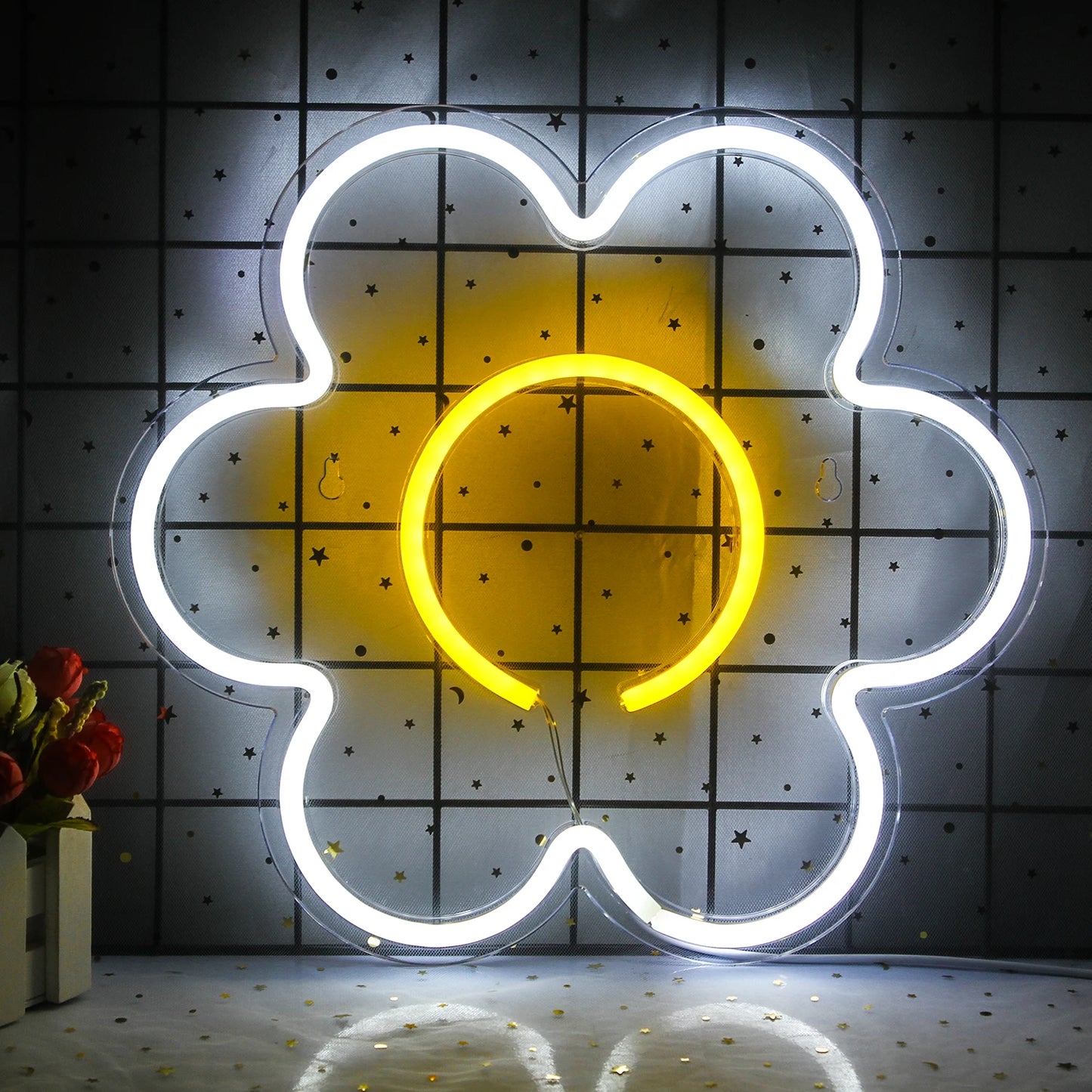 LED Flower 5V Mini USB  LED Neon Sign - Budget-Friendly