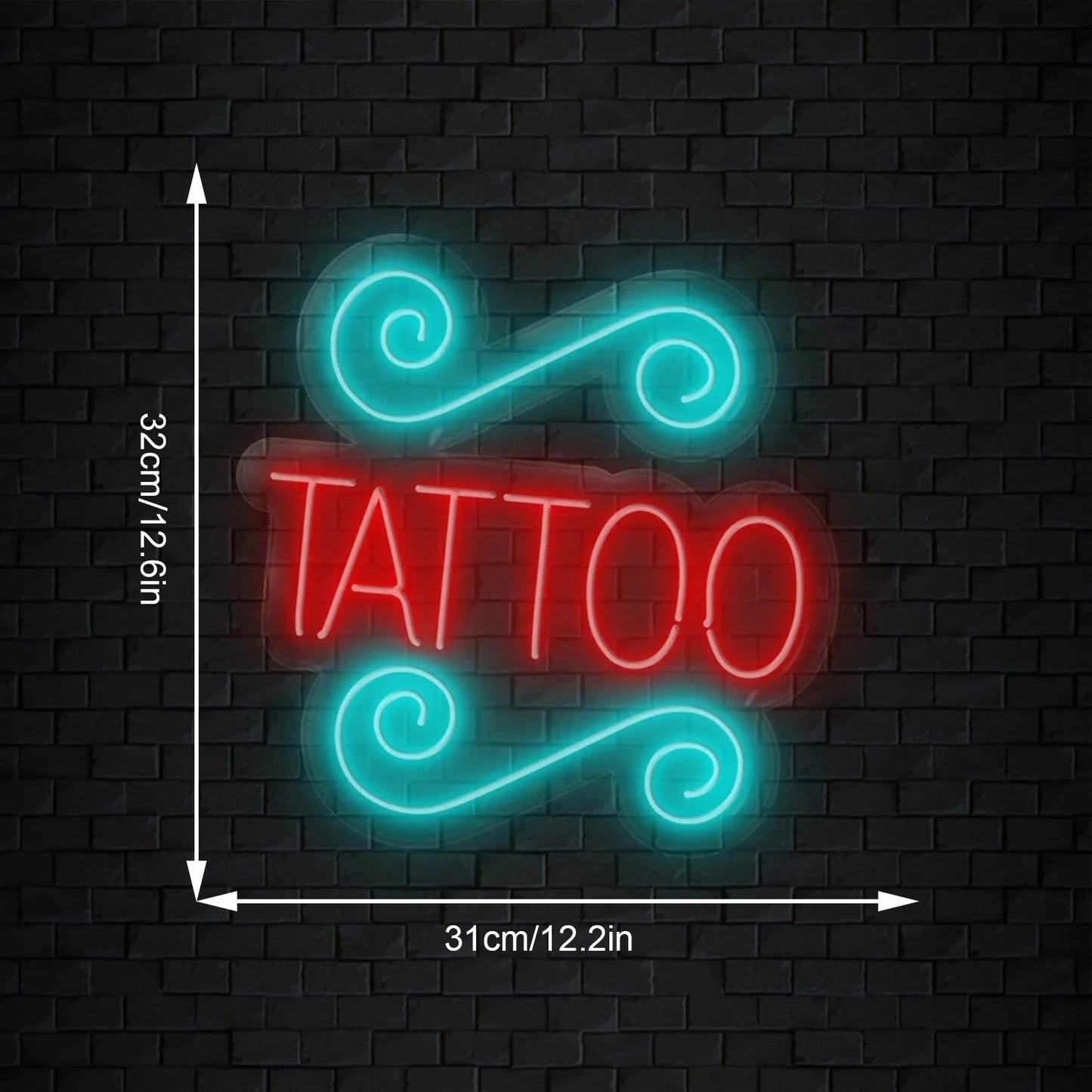 TATTOO 5V Mini USB LED Neon Sign - Budget Friendly