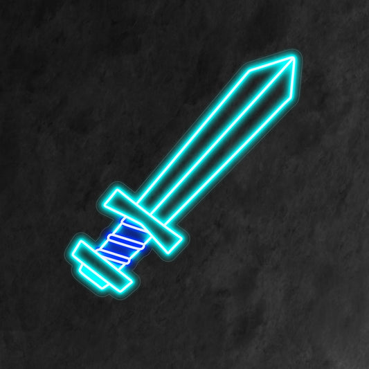 "Sword Neon Sign" brings boldness with its iconic design, casting a fierce glow that adds strength and character to your space.