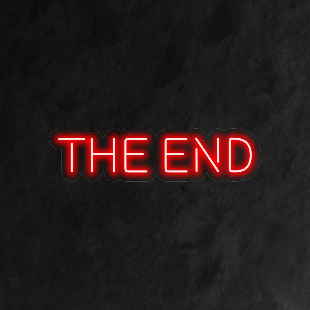 Cinematic Finale: The End Neon Sign | The Art Neon